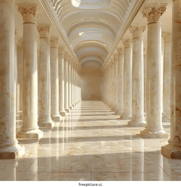 Grand Marble Colonnade Interior Design