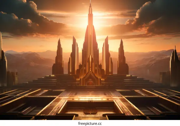 Futuristic City Illustration