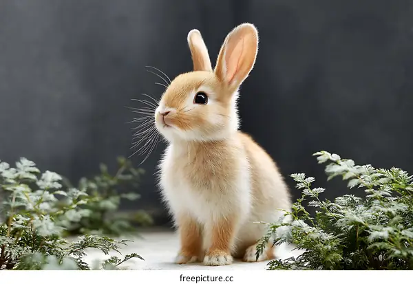 Adorable Baby Rabbit in Natural Setting