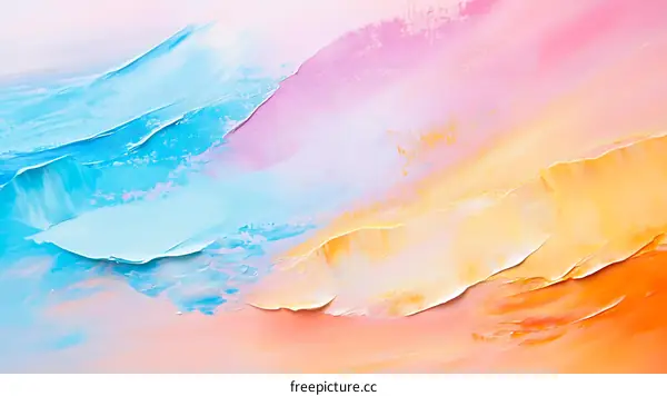 Abstract Colorful Paint Strokes