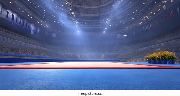 Gymnastics Arena with Audience