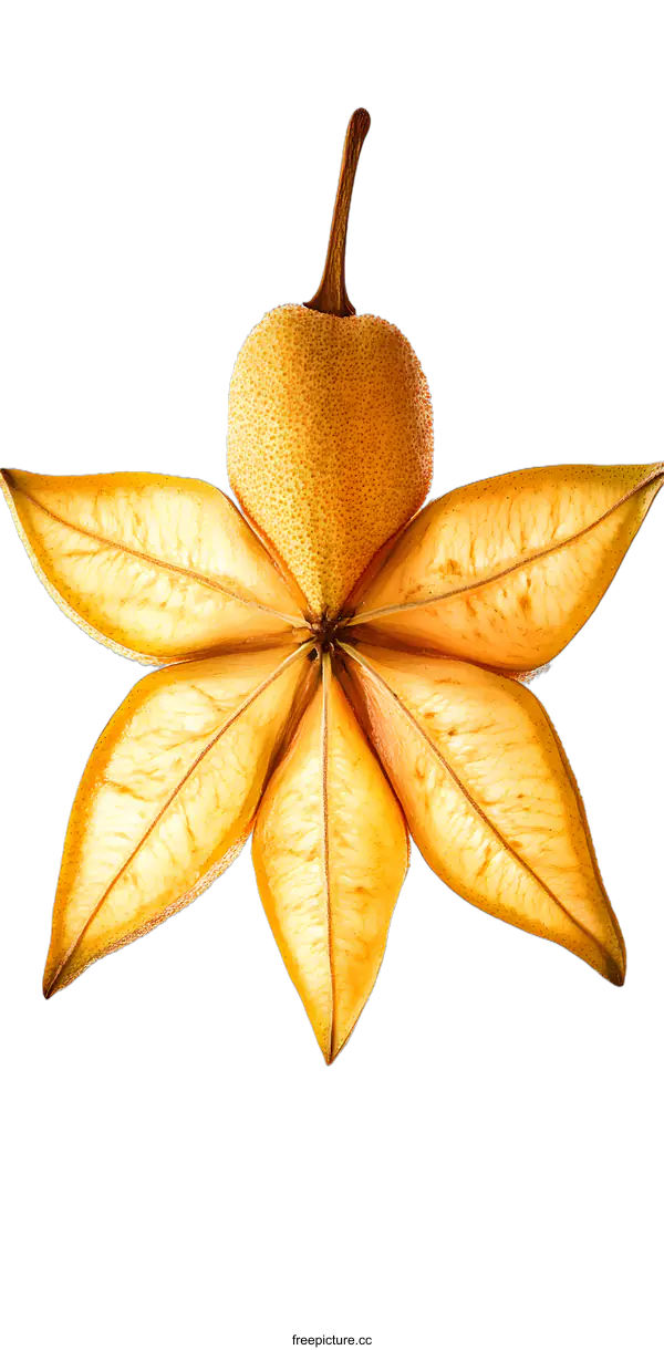[Transparent Background PNG]Starfruit on White Background