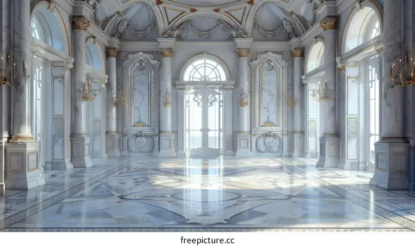 Elegant Palace Ballroom Interior Design