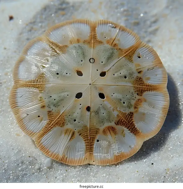 Sand Dollar Shell on Beach