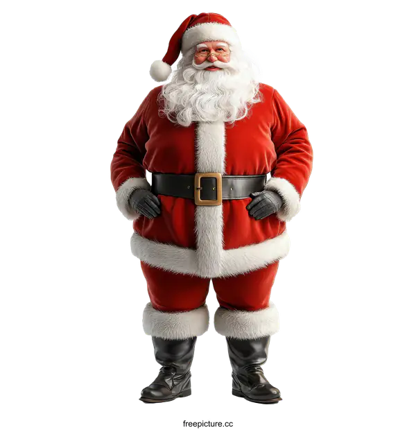 [Transparent Background PNG]Santa Claus Illustration Full Body Portrait