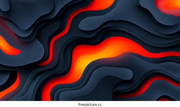 Abstract Papercut Background Design