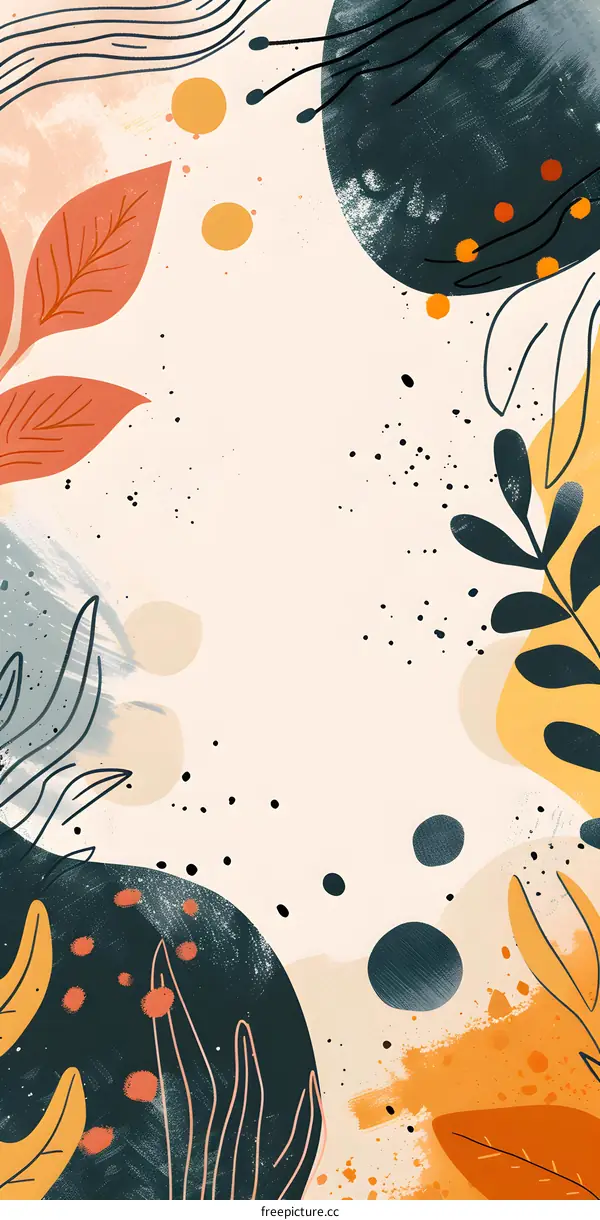 Abstract Fall Leaves Background