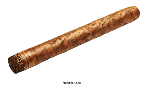 [Transparent Background PNG]Brown Cigar Isolated on White Background
