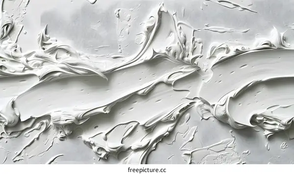 White Oil Painting Texture Closeup
