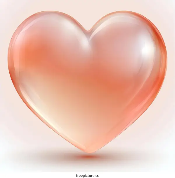 Beautiful Pink Heart Illustration