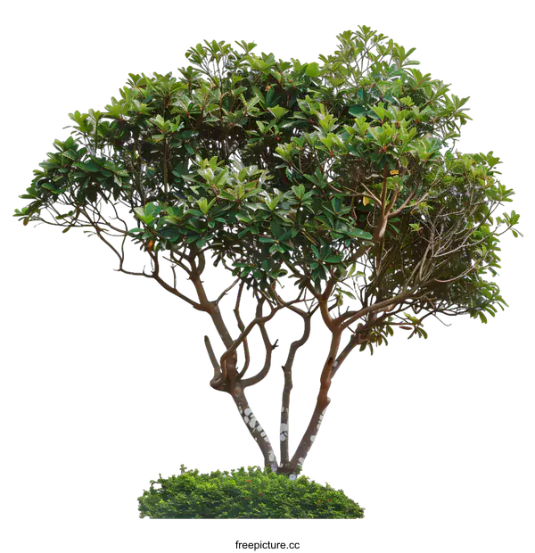 [Transparent Background PNG]Green Tree Isolated on White Background