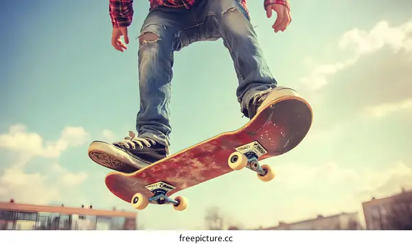 Skateboarding in the City