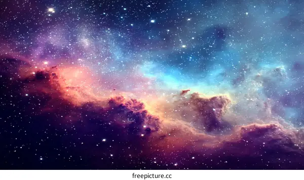 Celestial Nebulae of the Deep Space