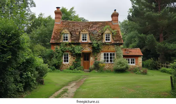 Picturesque Traditional English Countryside Thatched Cottage