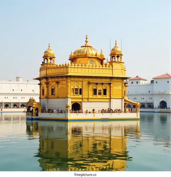Golden Temple of Amritsar India Religious Architecture