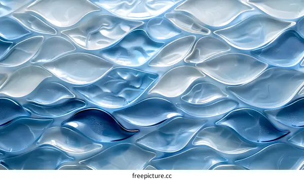 Abstract Blue Glass Pattern