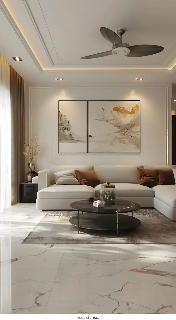 Modern minimalist living room