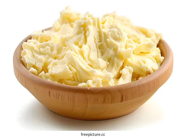Close-up of a bowl of butter