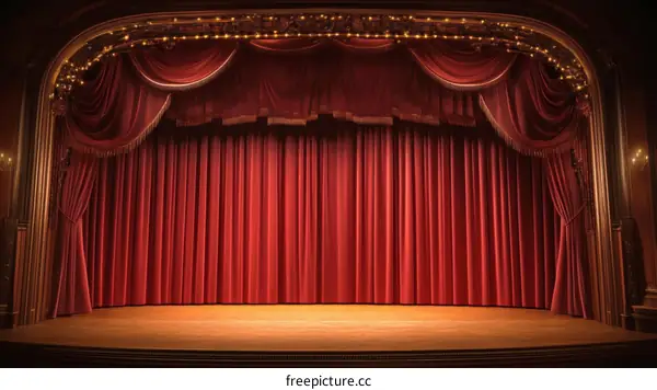 Vintage Theatre Stage Drapery