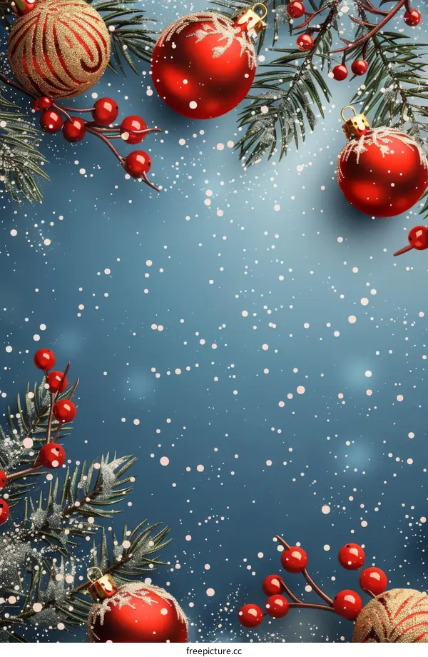 Festive Christmas Decorations: Baubles, Berries, and Holiday Cheer