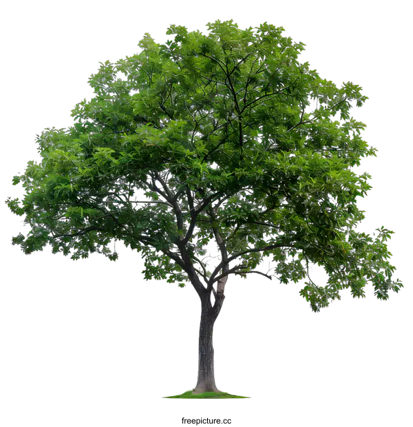 [Transparent Background PNG]Green Tree Isolated On White Background