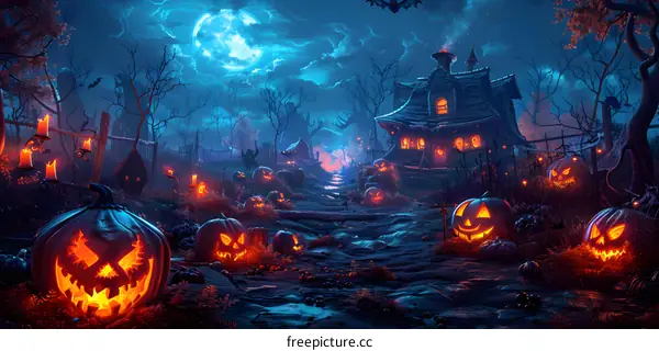 Halloween Pumpkin House