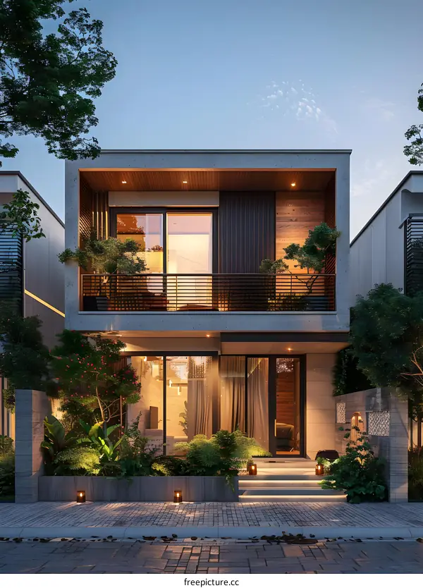 A modern house in Ho Chi Minh City, Vietnam