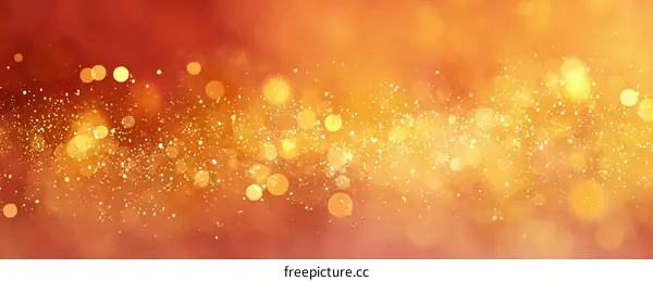 Golden Bokeh Background of Orange and Yellow