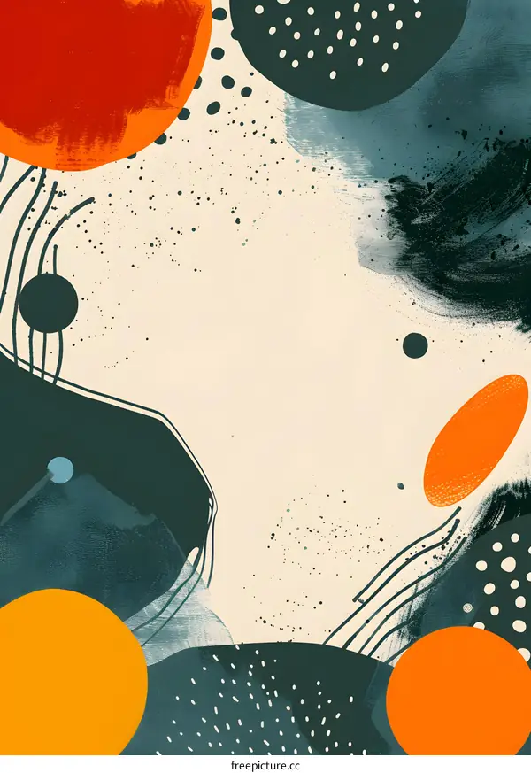 Abstract Geometric Shapes Art Illustration Background