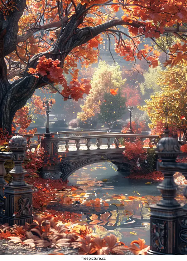 Autumn Colors in Central Park, New York City