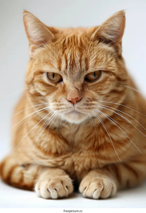 Close-up portrait of a ginger cat