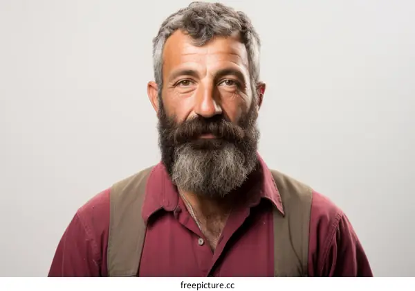 Portrait of a man with a beard