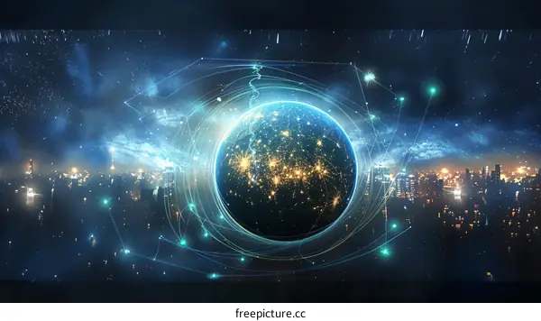 The world is connected by the Internet