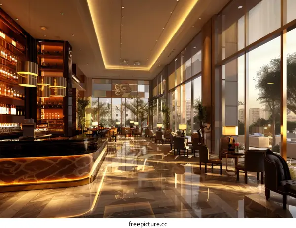 Luxurious Hotel Lobby