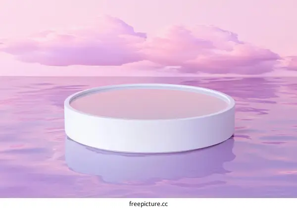 Pastel Pink Cloudscape Product Display