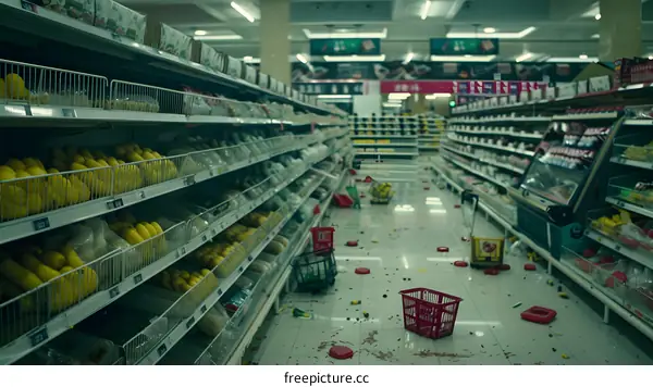 Supermarket After Robbery In China