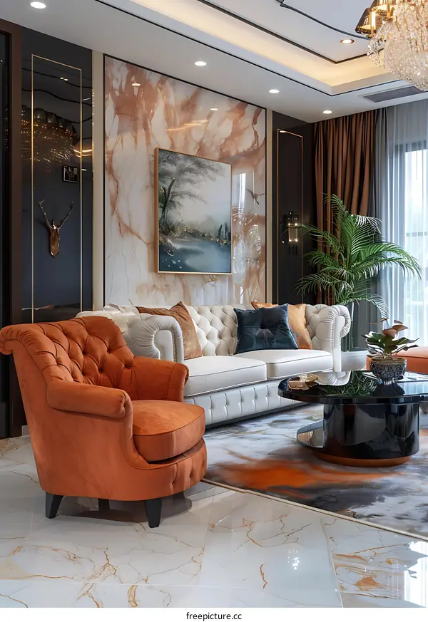 Modern minimalist living room