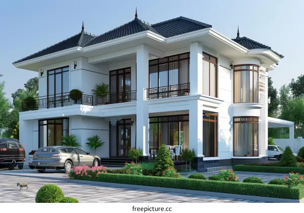 Modern European Style Villa Exterior Design