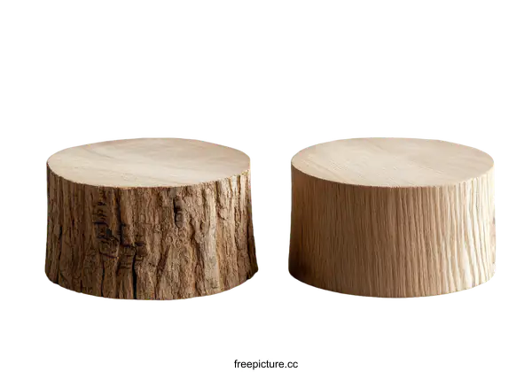 [Transparent Background PNG]Natural Wooden Display Stands