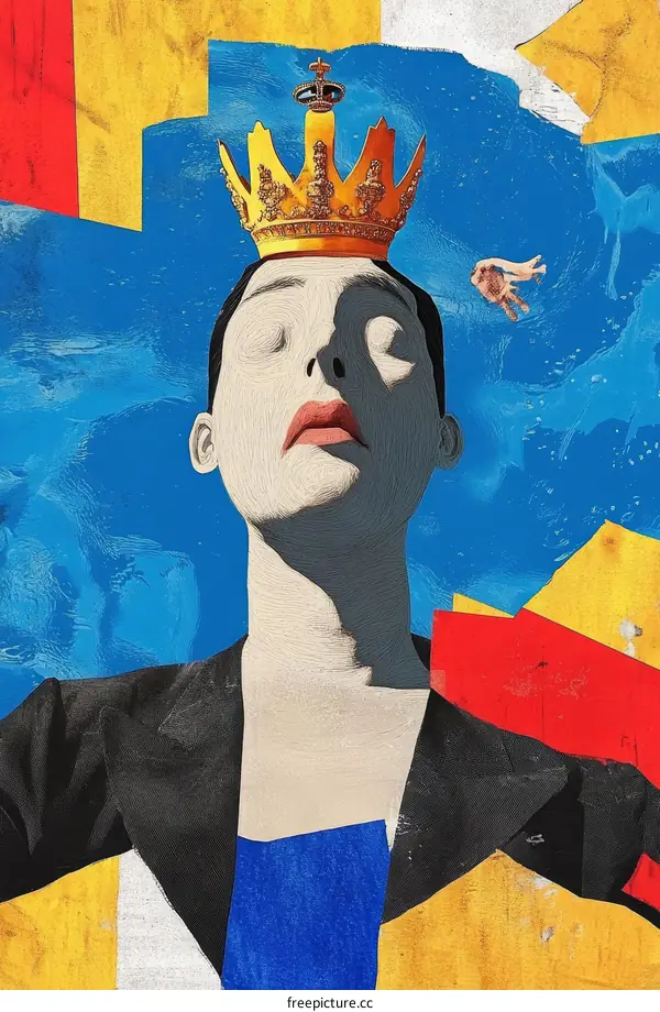 Queen of the Colorful Collage