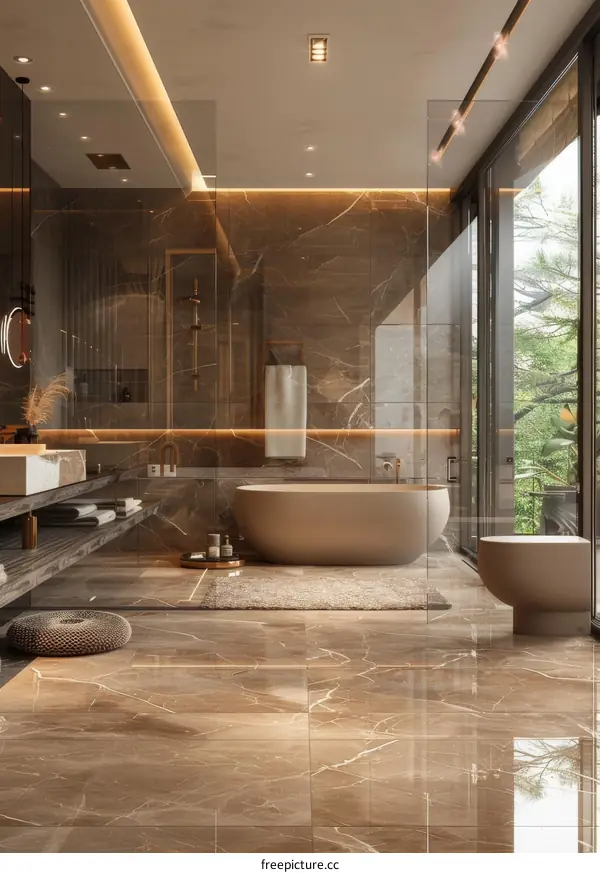Modern Luxury Bathroom Design Interior
