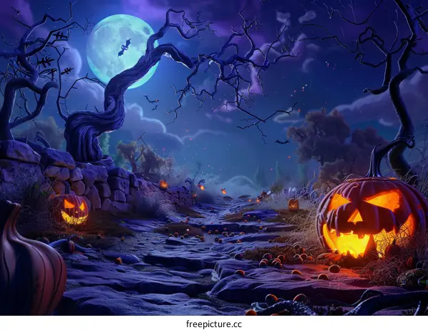 Jack-o'-lantern for Halloween