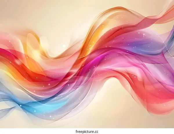 Colorful Wavy Wallpaper