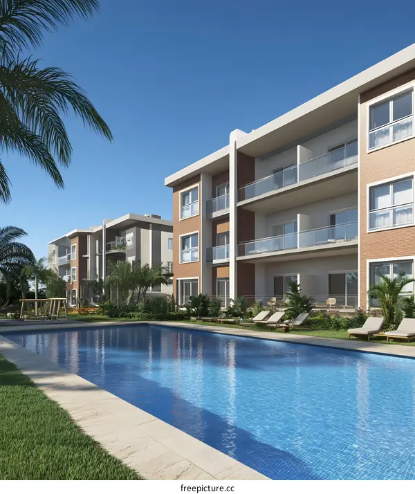 Modern Architectural Design with Swimming Pool