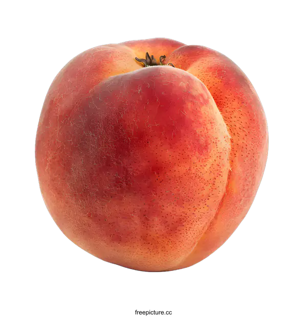 [Transparent Background PNG]Fresh Red Peach Isolated On White Background