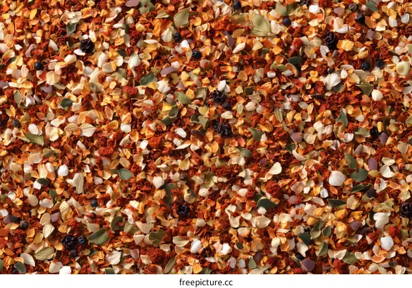 Colorful Dried Spice Mixture Texture
