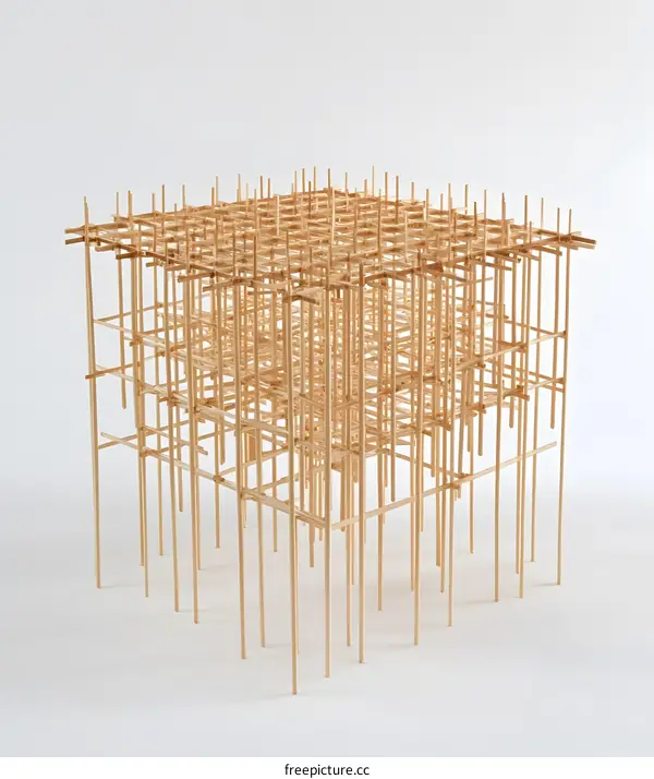 Abstract Wooden Structure Design