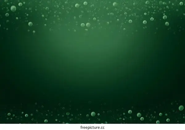 Abstract Green Bubbles Background Design