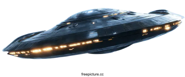 [Transparent Background PNG]Mysterious Flying Object in the Sky