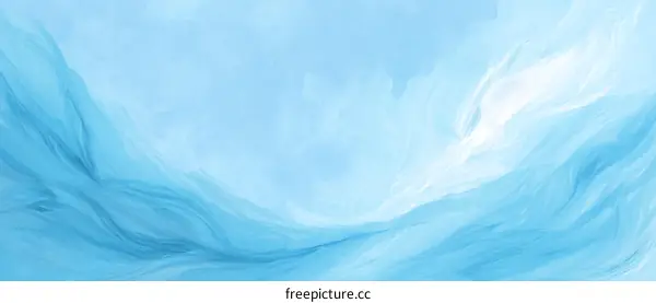 Abstract Light Blue Flowing Design